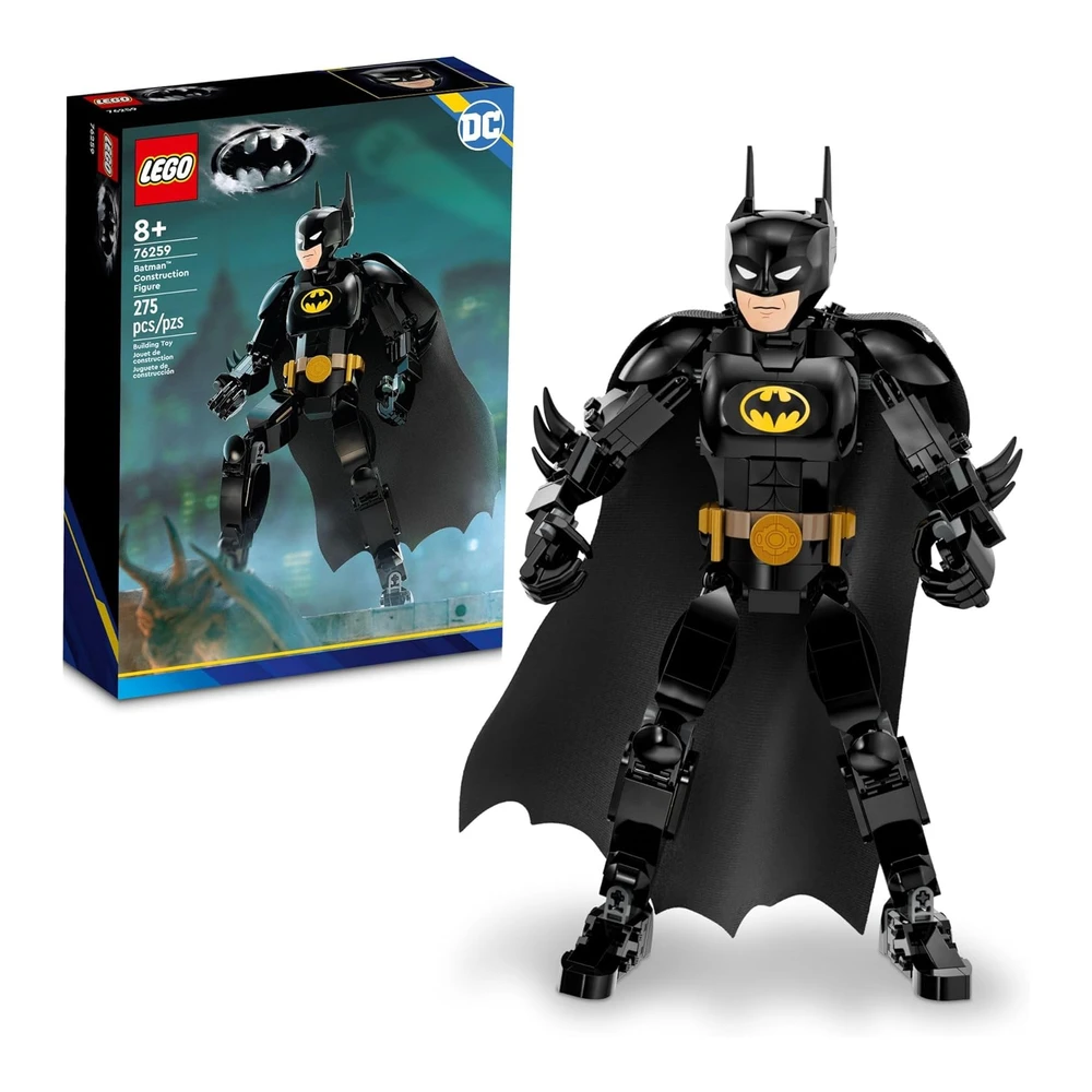 Lego Dc Batman Figura de Acción para Construir - Juguete Totalmente Articulado con Capa y Detalles Auténticos de La Película