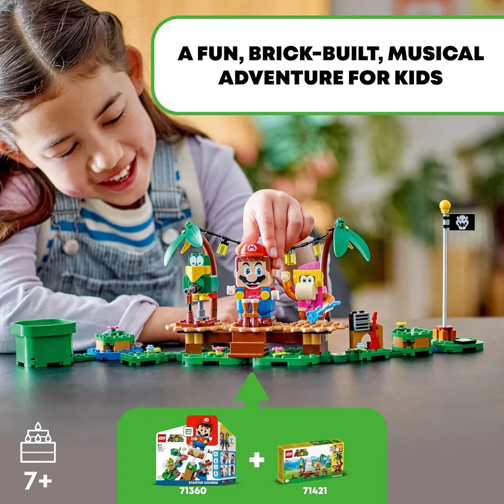 Lego Super Mario Dixie Kong's Jungle Jam set con figuras y accesorios musicales