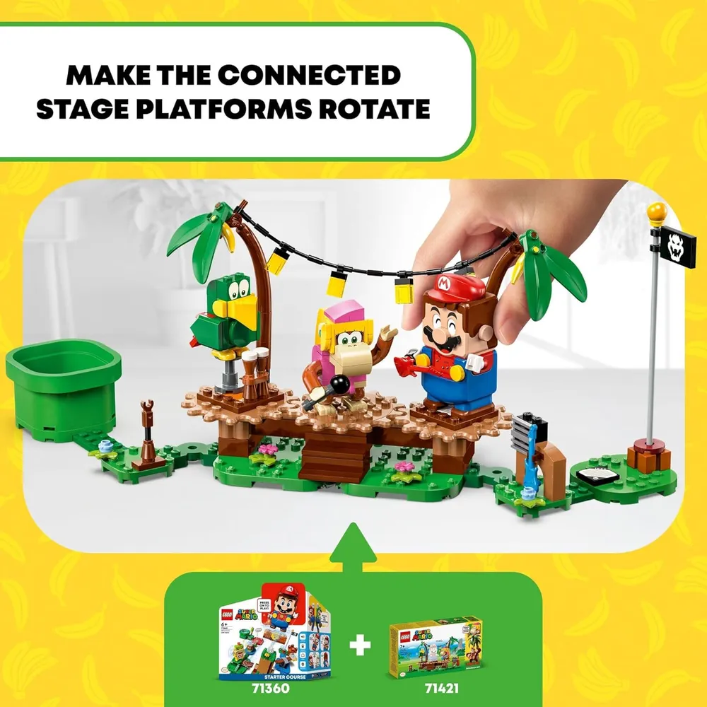 Lego Super Mario Dixie Kong's Jungle Jam set con figuras y accesorios musicales
