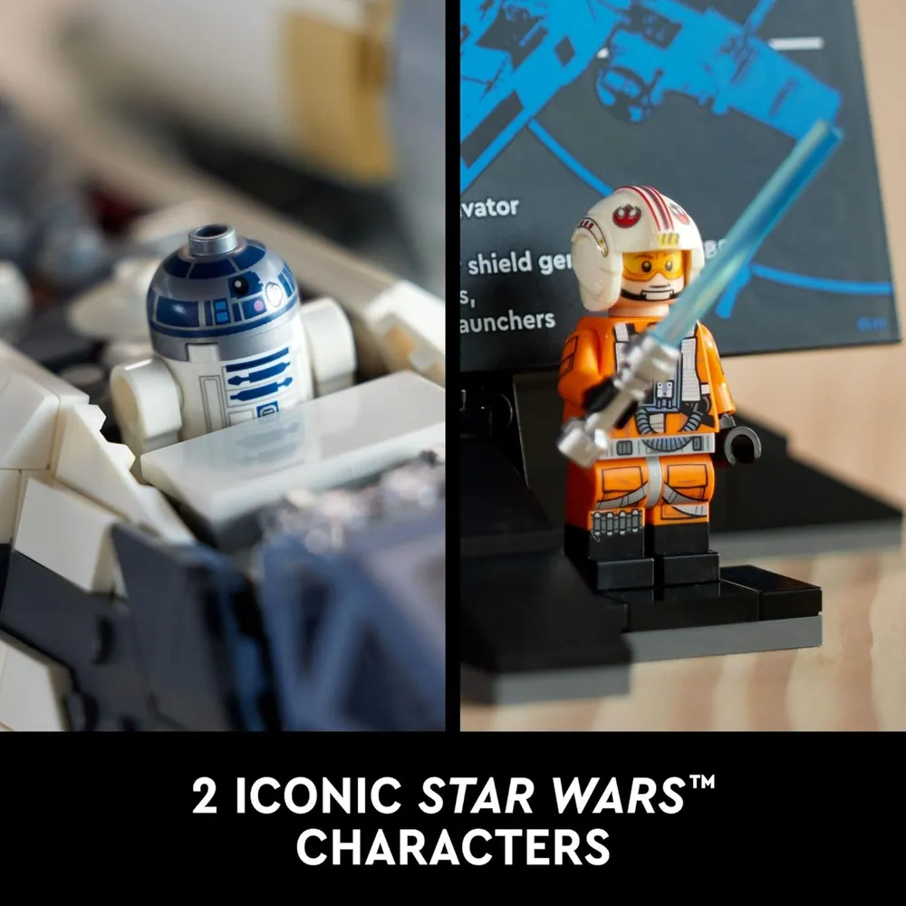 Lego Star Wars X-wing UCS set coleccionable con minifigura de Luke Skywalker