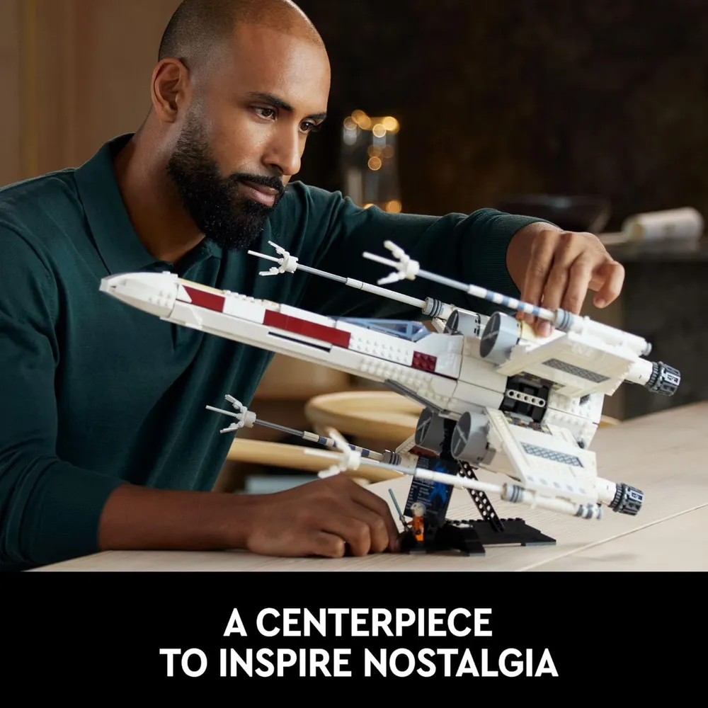 Lego Star Wars X-wing UCS set coleccionable con minifigura de Luke Skywalker