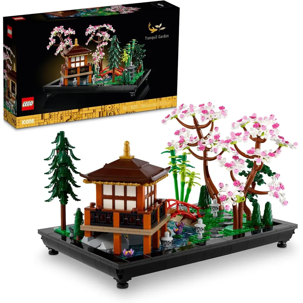 Lego Icons Jardín Tranquilo zen japonés para adultos