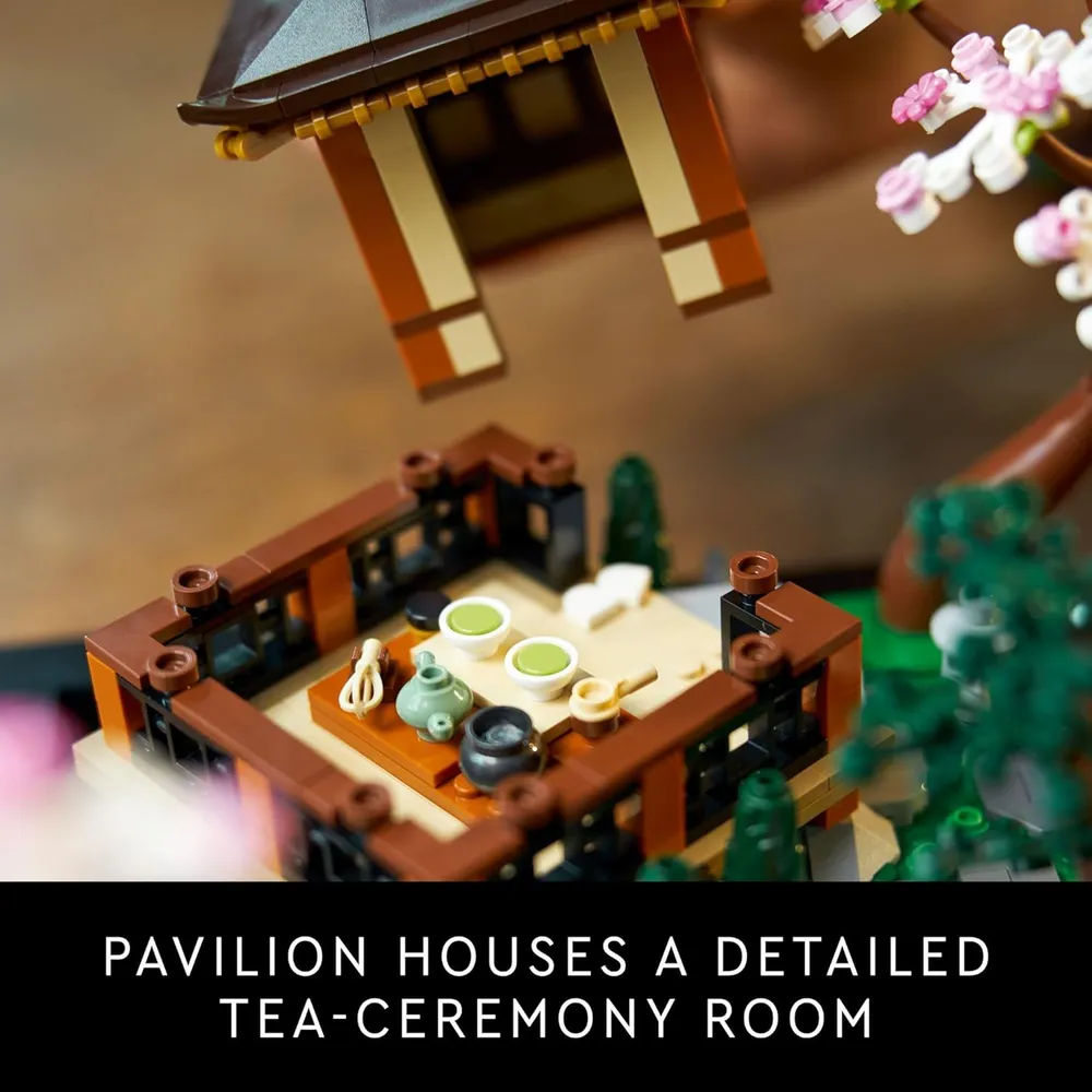 Lego Icons Jardín Tranquilo zen japonés para adultos