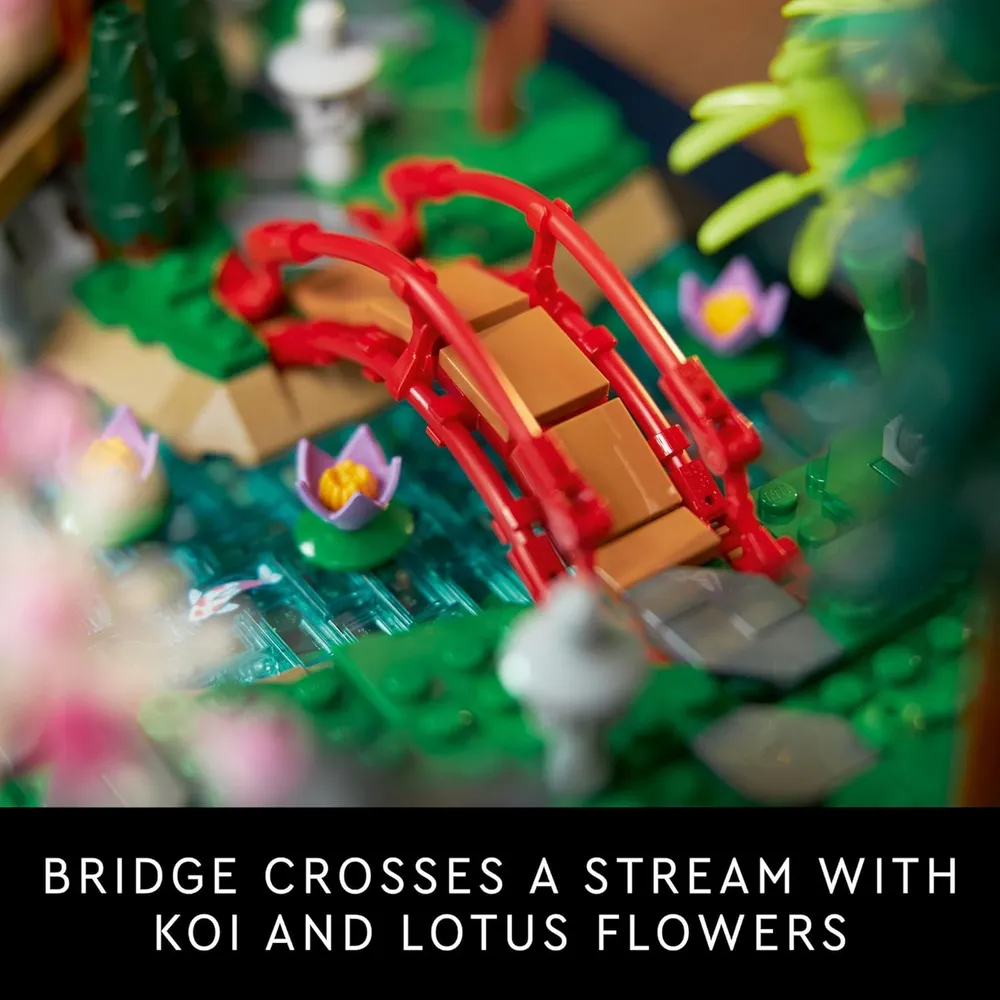 Lego Icons Jardín Tranquilo zen japonés para adultos