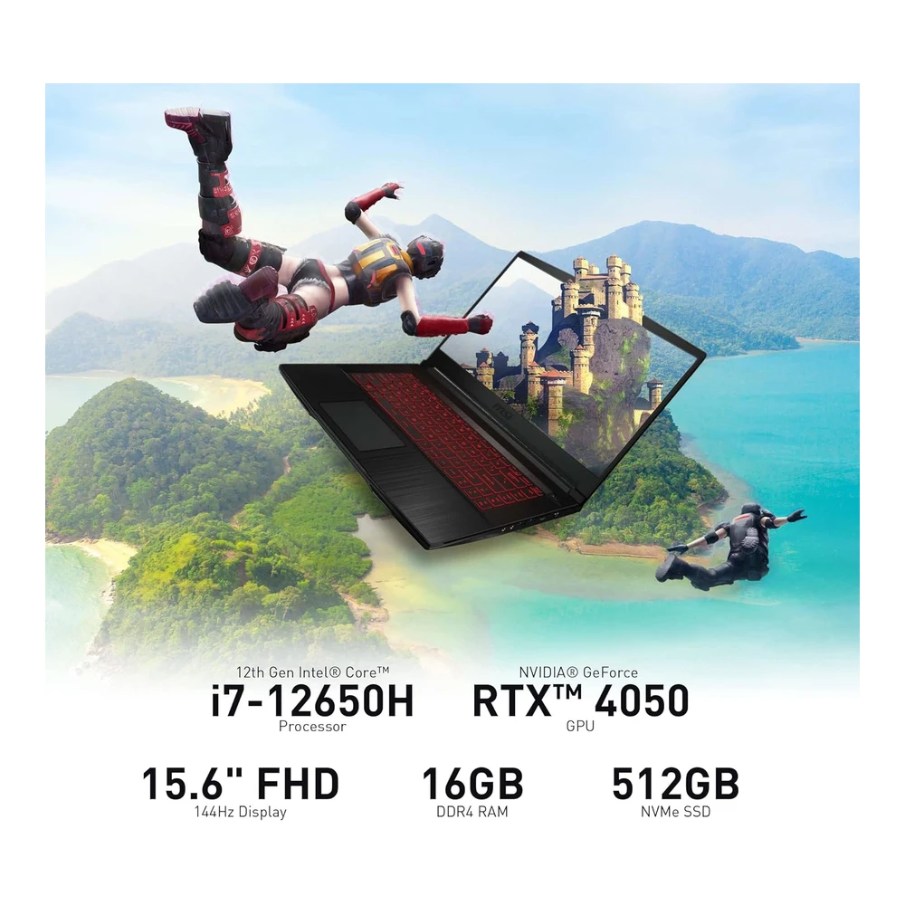 b0bt3cd75g_1.webp LAPTOP GAMING THIN GF63 MSI 15.6" I7 12.ª GENERACIÓN GEFORCE RTX 4050 16GB 512GB SSD - TECLADO INGLÉS