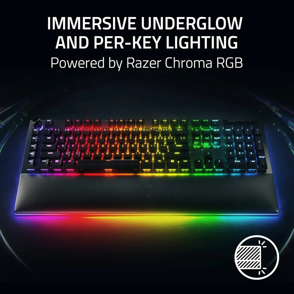 TECLADO ALÁMBRICO BLACKWIDOW V4 PRO RAZER | NEGRO