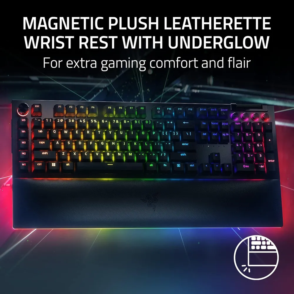 TECLADO ALÁMBRICO BLACKWIDOW V4 PRO RAZER | NEGRO