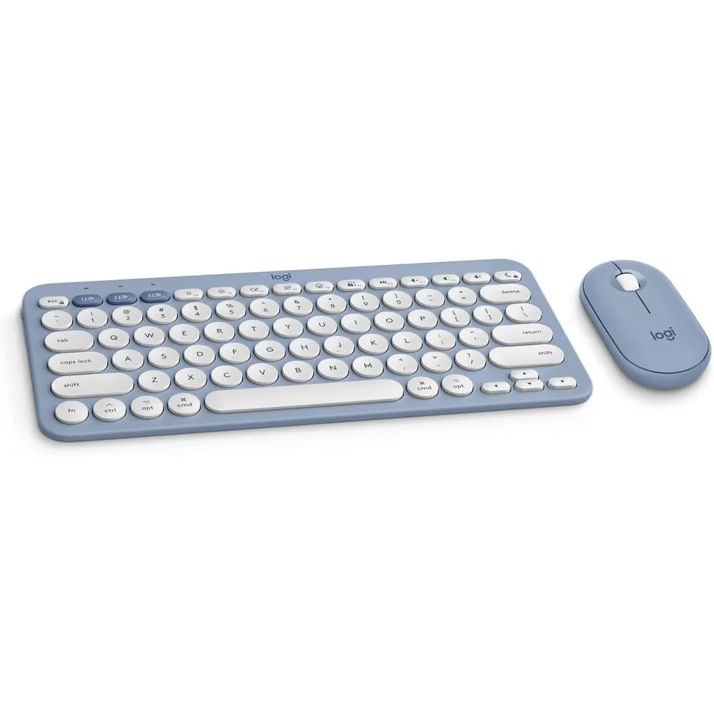 COMBO TECLADO Y MOUSE INALÁMBRICOS PARA MAC PEBBLE 2 LOGITECH