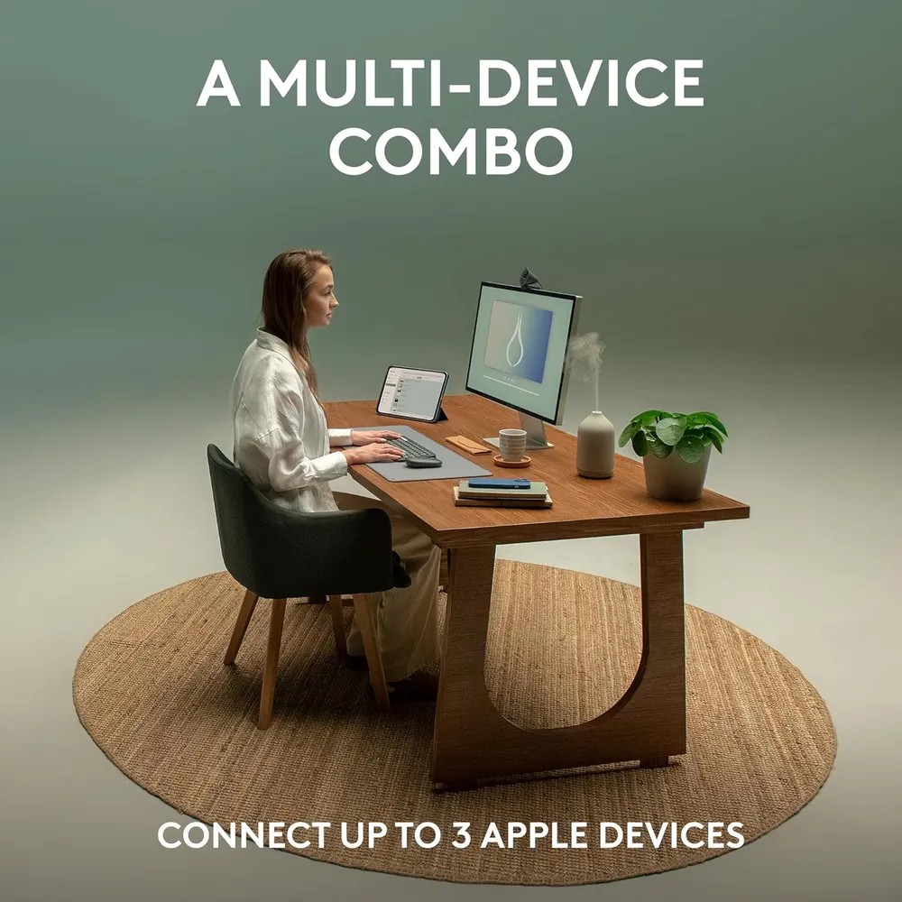 COMBO TECLADO Y MOUSE INALÁMBRICOS PARA MAC PEBBLE 2 LOGITECH