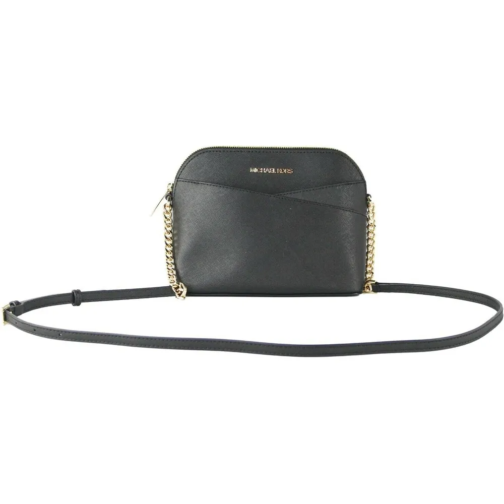 MICHAEL KORS Jet Set Bolso bandolera mediano de cuero | Negro - Multicolor