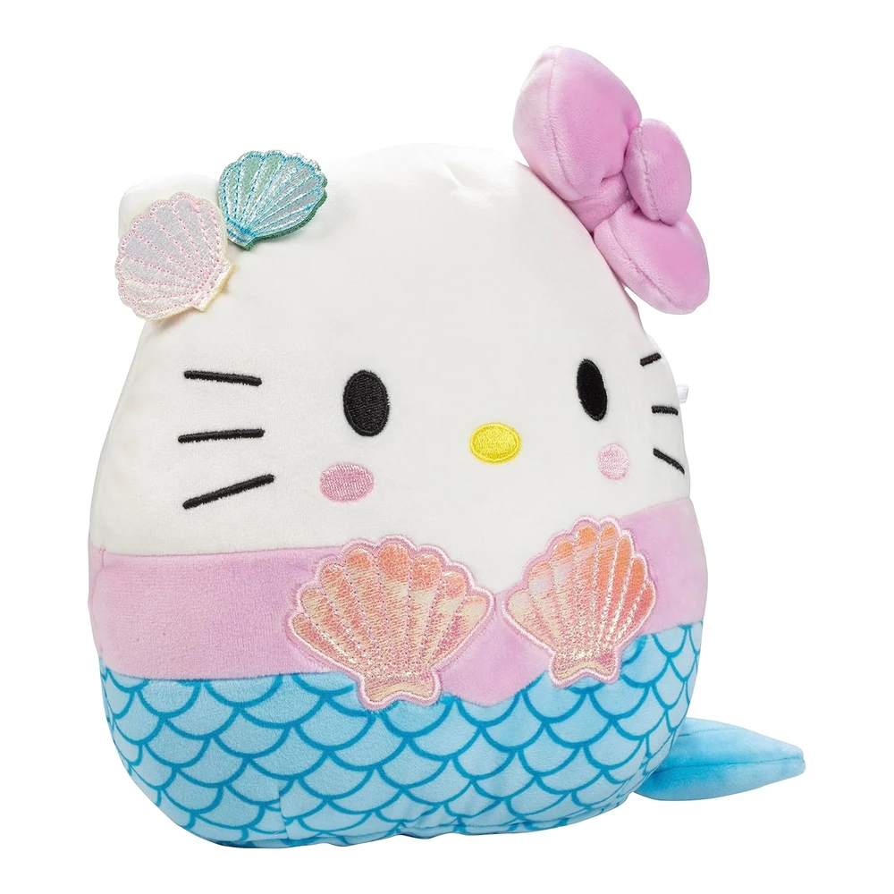 Squishmallows Sirena de Hello Kitty de 8' - Kellytoy Sanrio - Juguete de Peluche Coleccionable Suave y Esponjoso de Hello Kitty