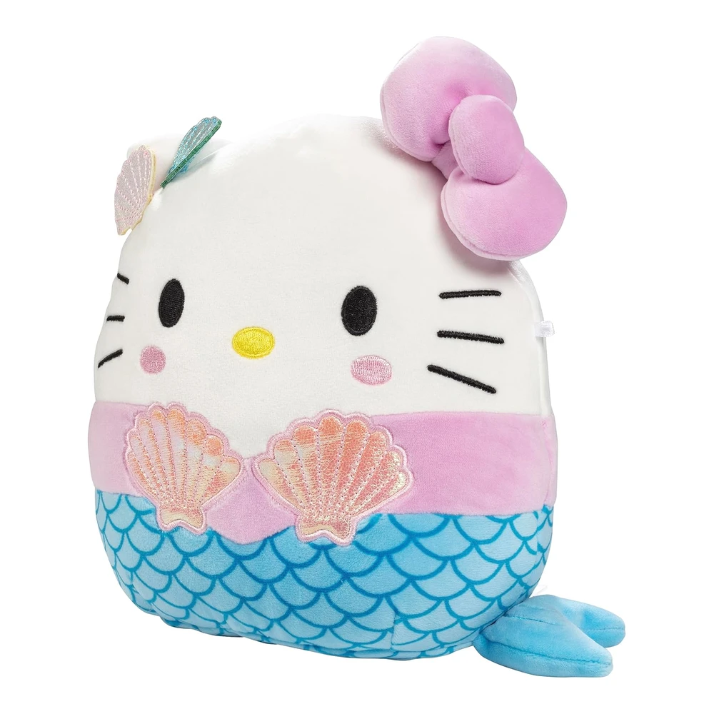 Squishmallows Sirena de Hello Kitty de 8' - Kellytoy Sanrio - Juguete de Peluche Coleccionable Suave y Esponjoso de Hello Kitty