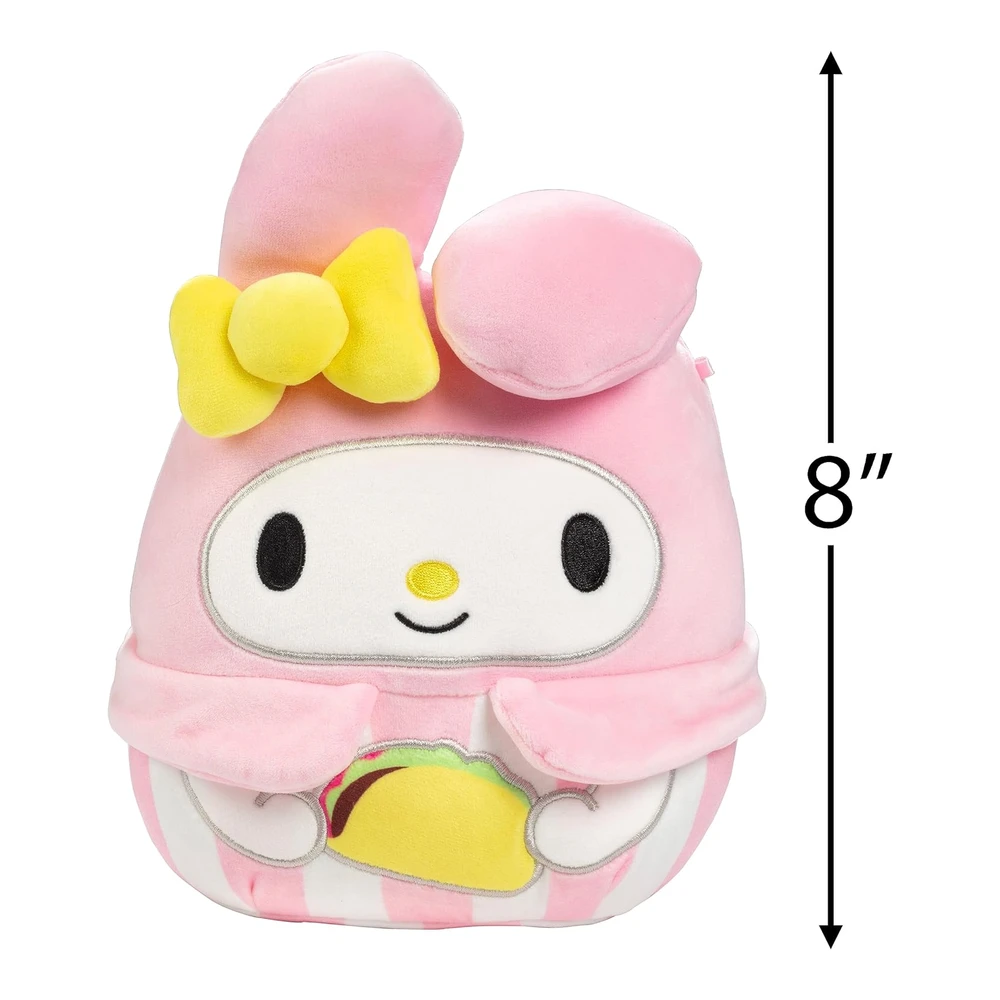 b0bt8ct849_3.webp Squishmallows My Melody With Taco de 8' - Kellytoy Sanrio - Juguete de Peluche Coleccionable Suave y Esponjoso de Hello Kitty