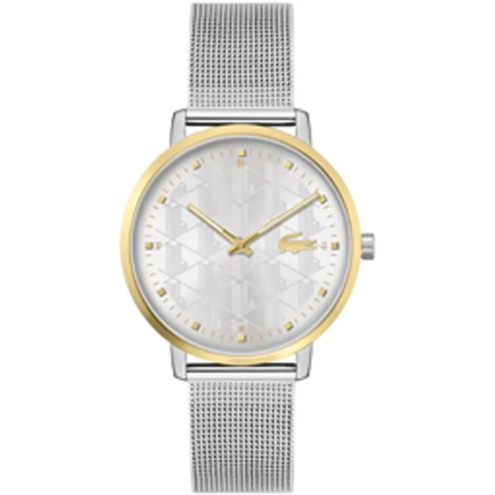 RELOJ LACOSTE CROCORIGIN 2H DE CUARZO 30M MUJER - SILVER GOLD