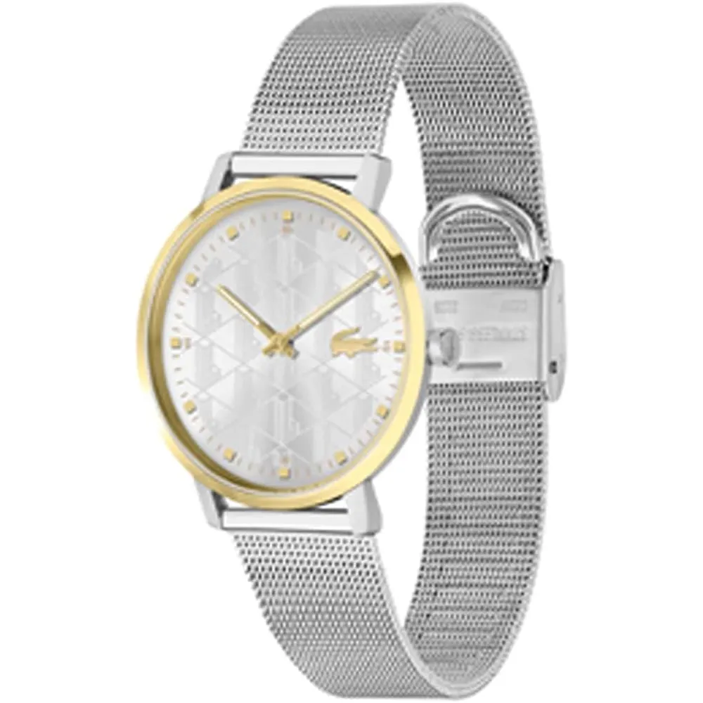 RELOJ LACOSTE CROCORIGIN 2H DE CUARZO 30M MUJER - SILVER GOLD