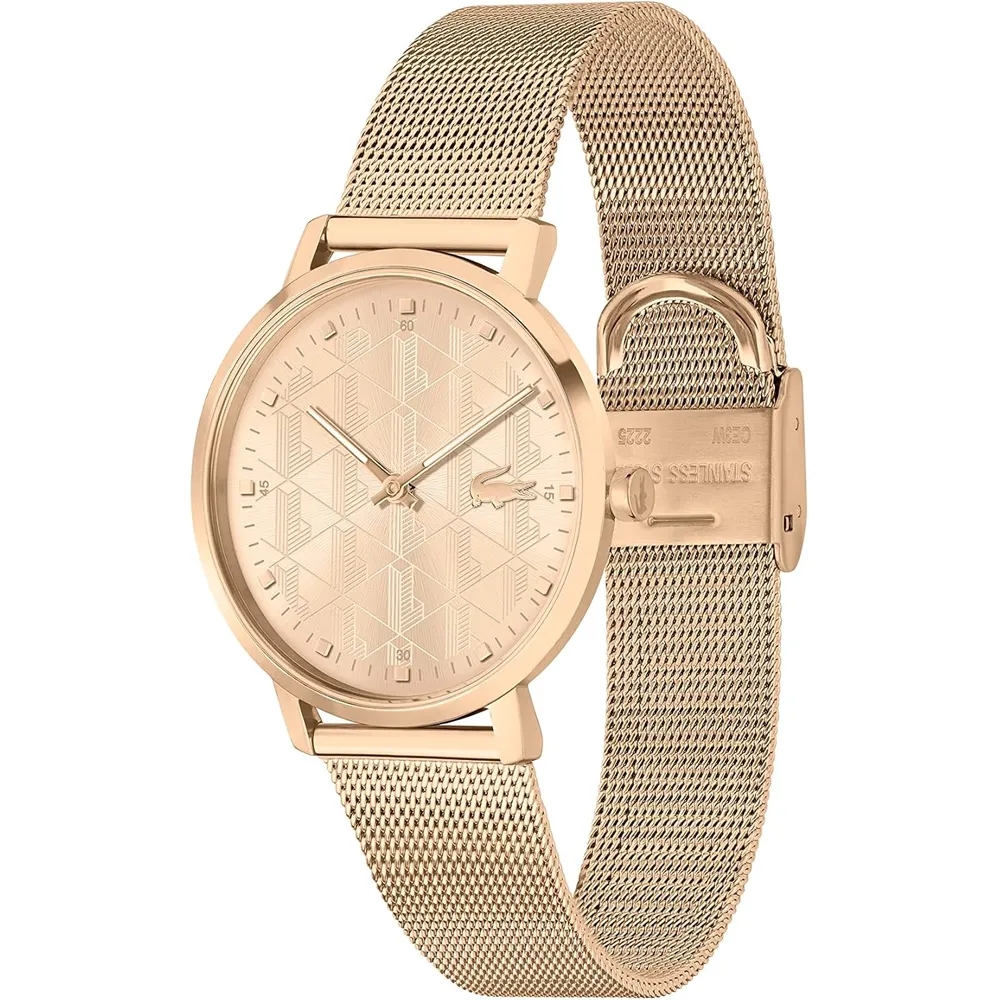 RELOJ LACOSTE CROCORIGIN 2H DE CUARZO 30M MUJER - Carnation Gold