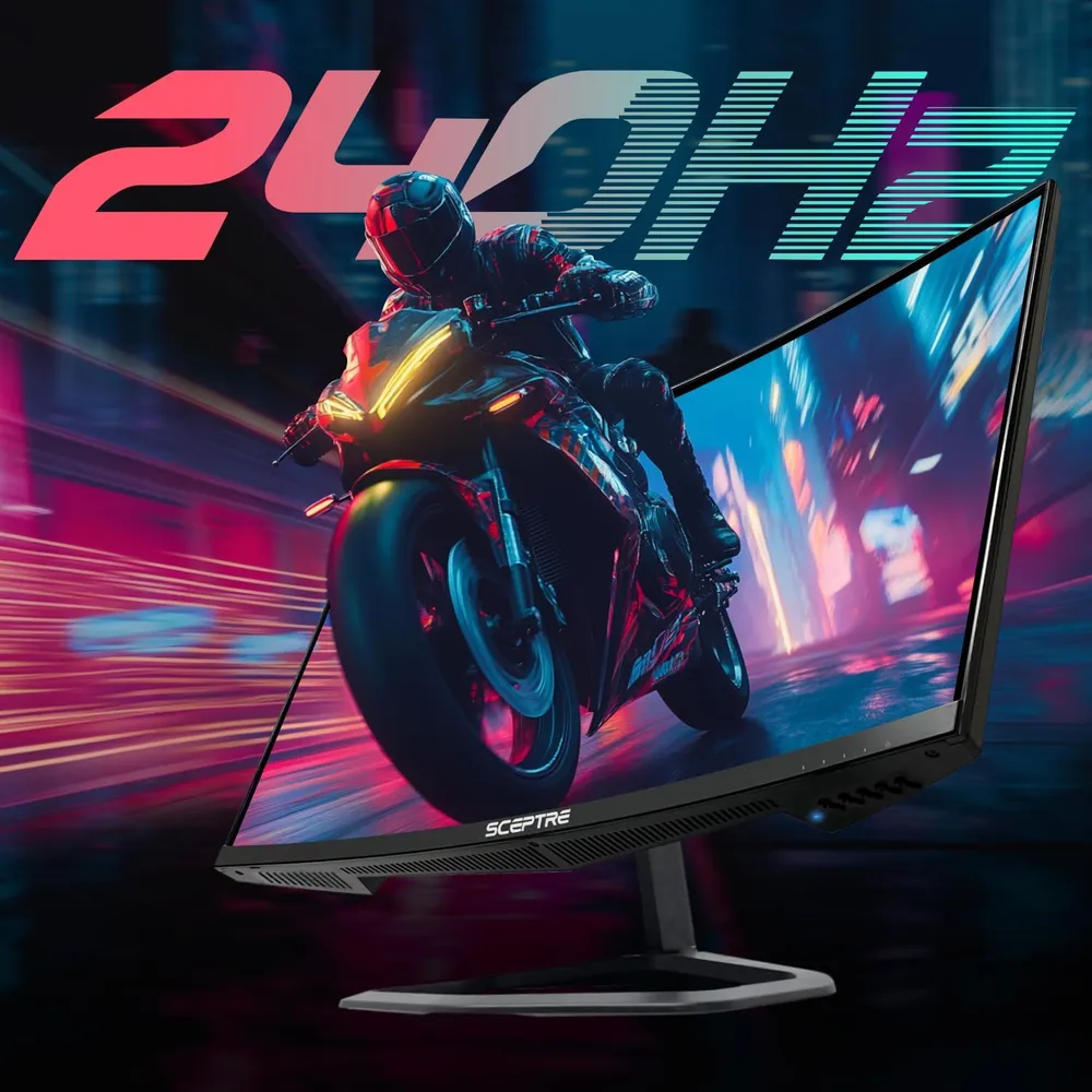 b0btkjfrdv_4_webp.webp Sceptre 24,5" FHD Curvo 240 Hz 1 ms FreeSync DisplayPort/HDMI Blue Light R1500 Altavoces