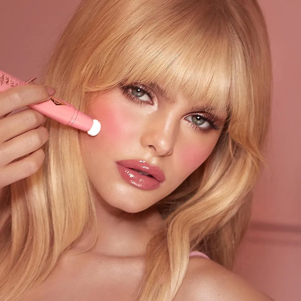 Charlotte Tilbury Pillow Talk Rubor líquido mate | Pillow Talk Pink Pop - rosa mate