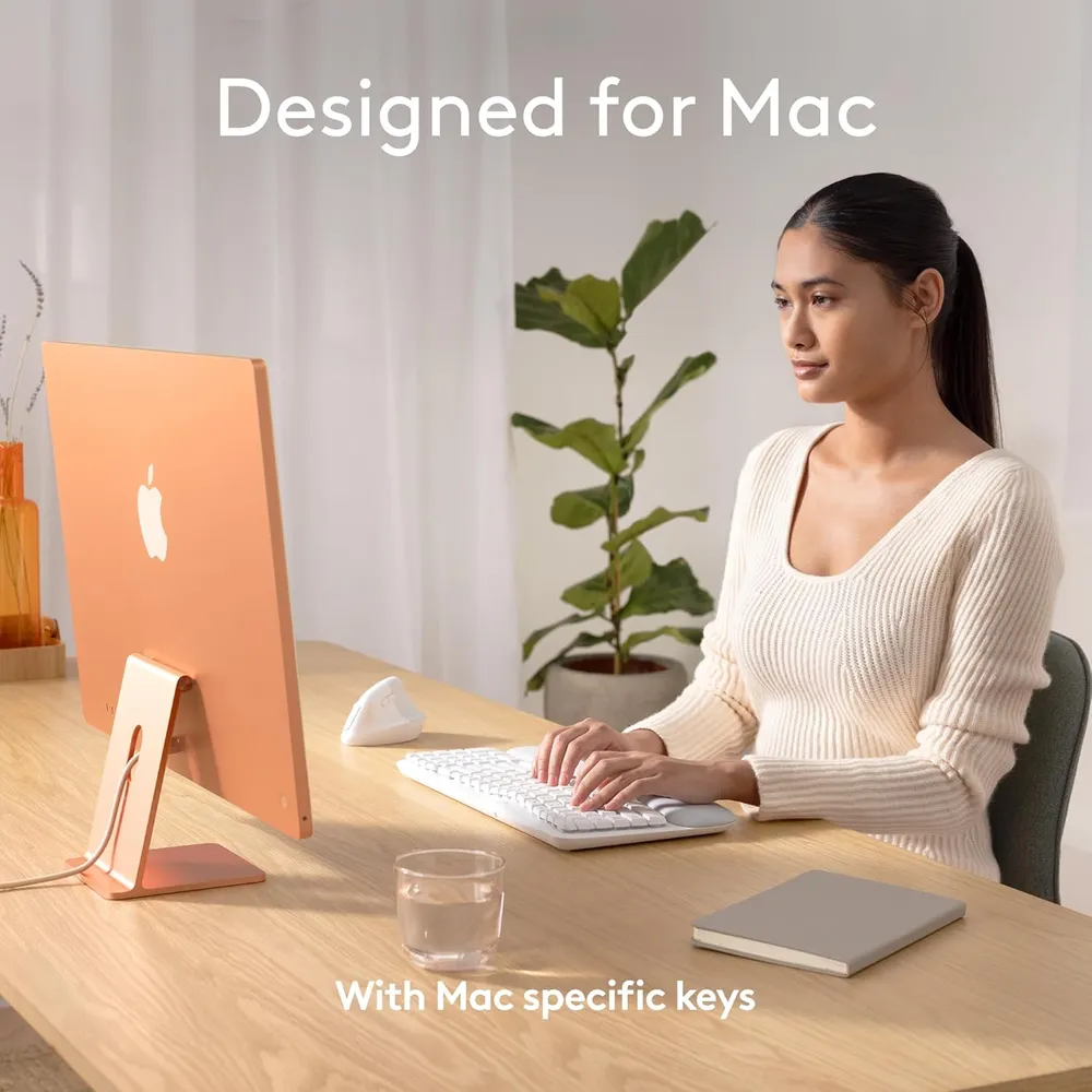 TECLADO INALÁMBRICO PARA MAC WAVE KEYS LOGITECH | BLANCO