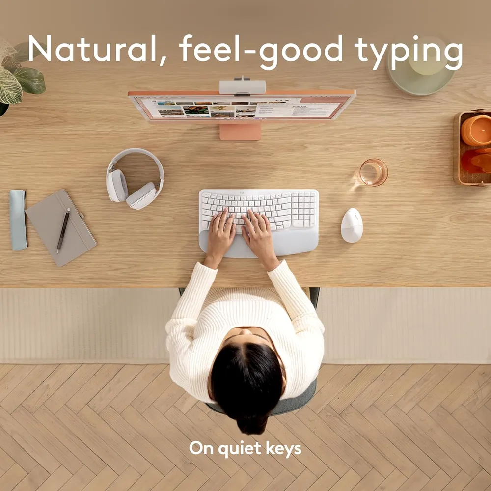 TECLADO INALÁMBRICO PARA MAC WAVE KEYS LOGITECH | BLANCO