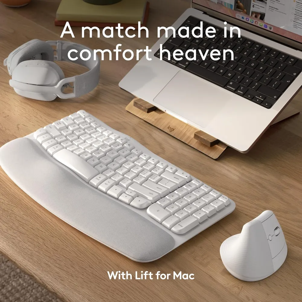 TECLADO INALÁMBRICO PARA MAC WAVE KEYS LOGITECH | BLANCO