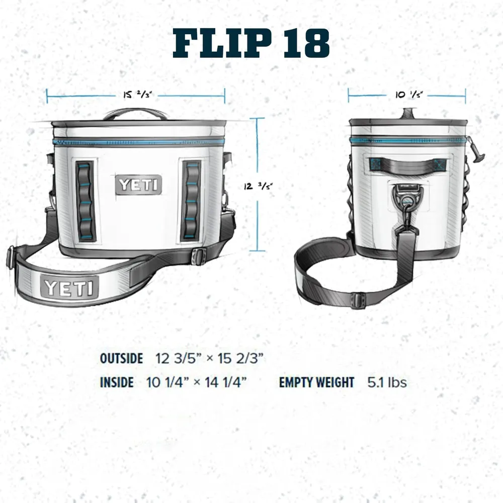 YETI Hopper Flip 18 Cooler Portátil | Naranja Arcilla