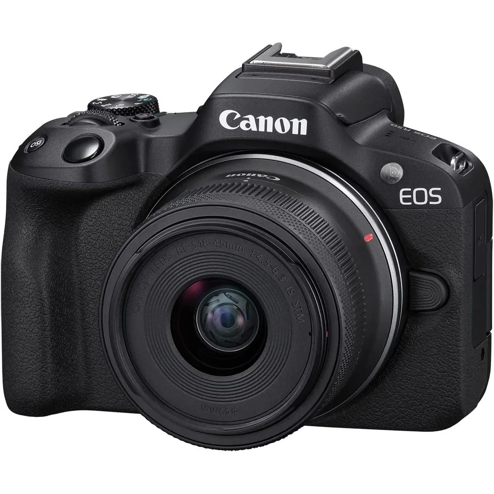 Canon cámara EOS R50 kit sin espejo | Negro