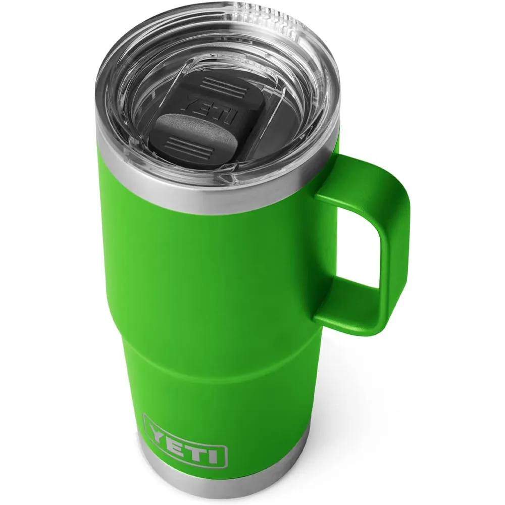 YETI Rambler Vaso de 20 oz de acero inoxidable y tapa Stronghold color verde claro