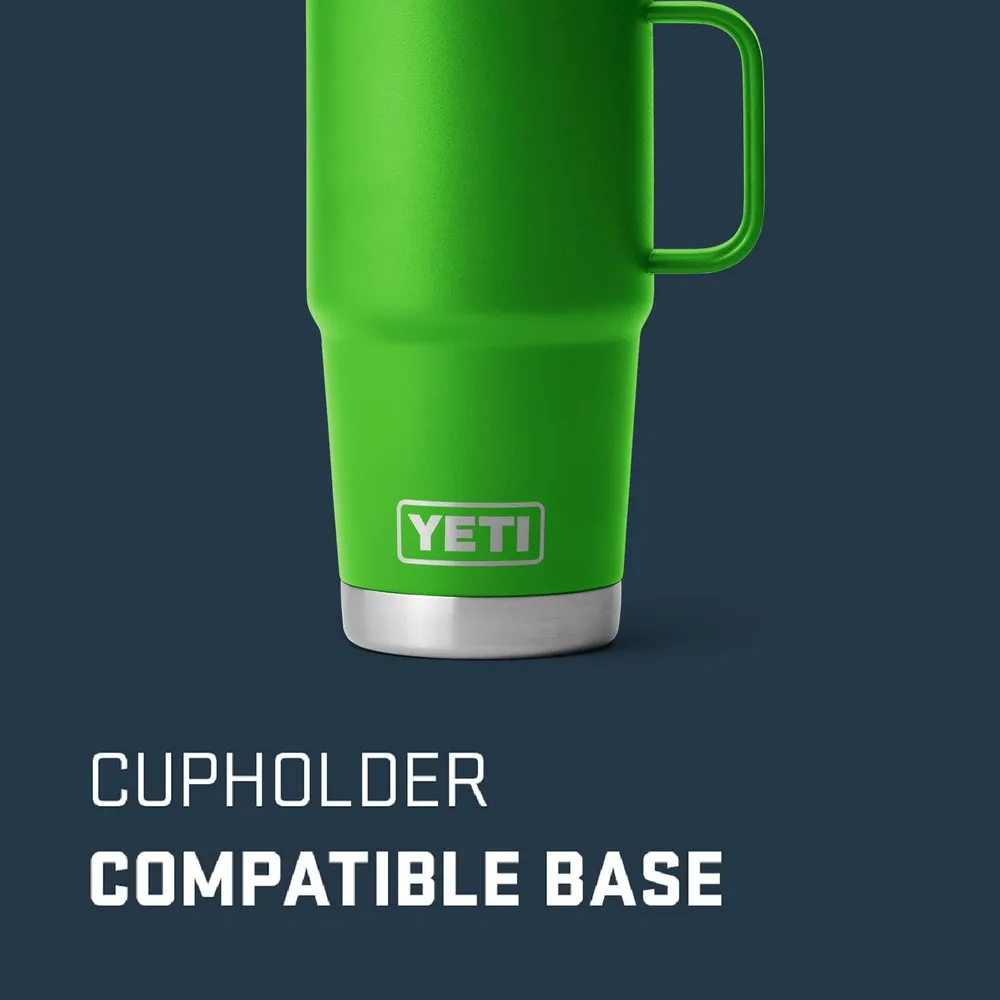 YETI Rambler Vaso de 20 oz de acero inoxidable y tapa Stronghold color verde claro