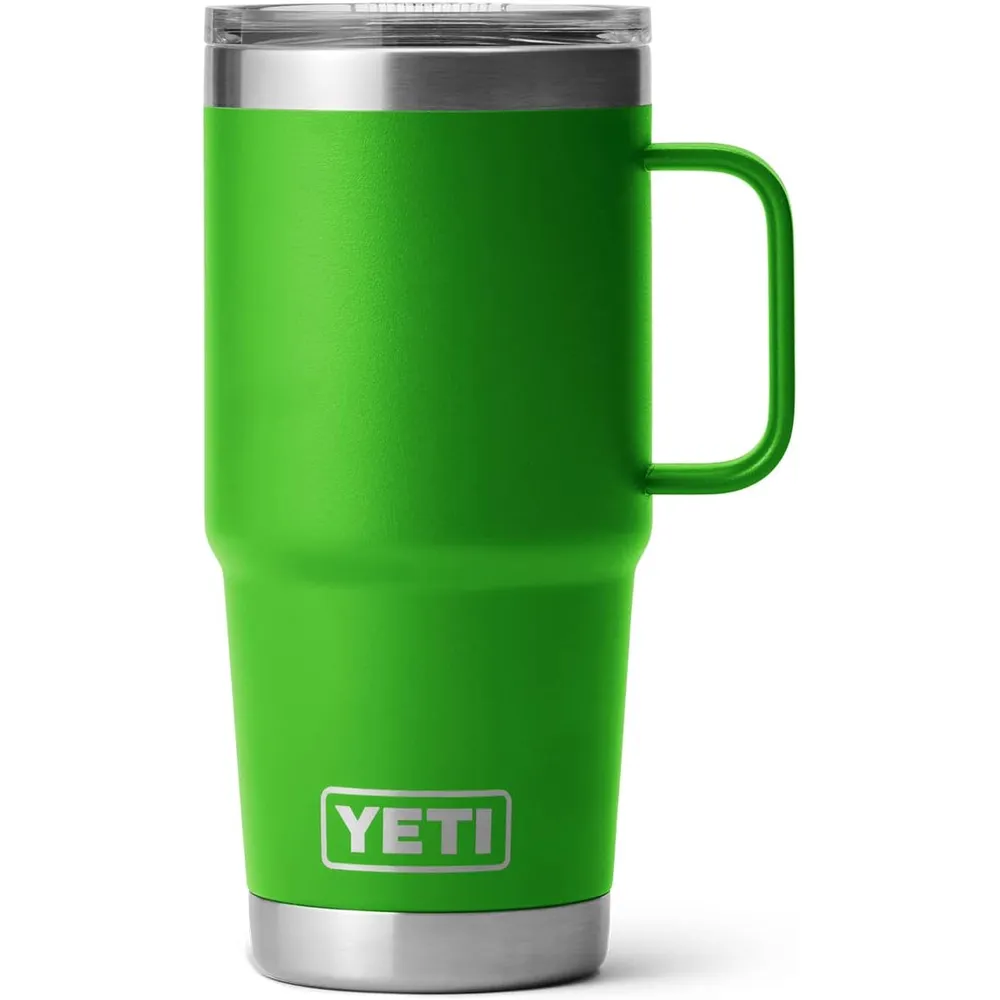 YETI Rambler Vaso de 20 oz de acero inoxidable y tapa Stronghold color verde claro
