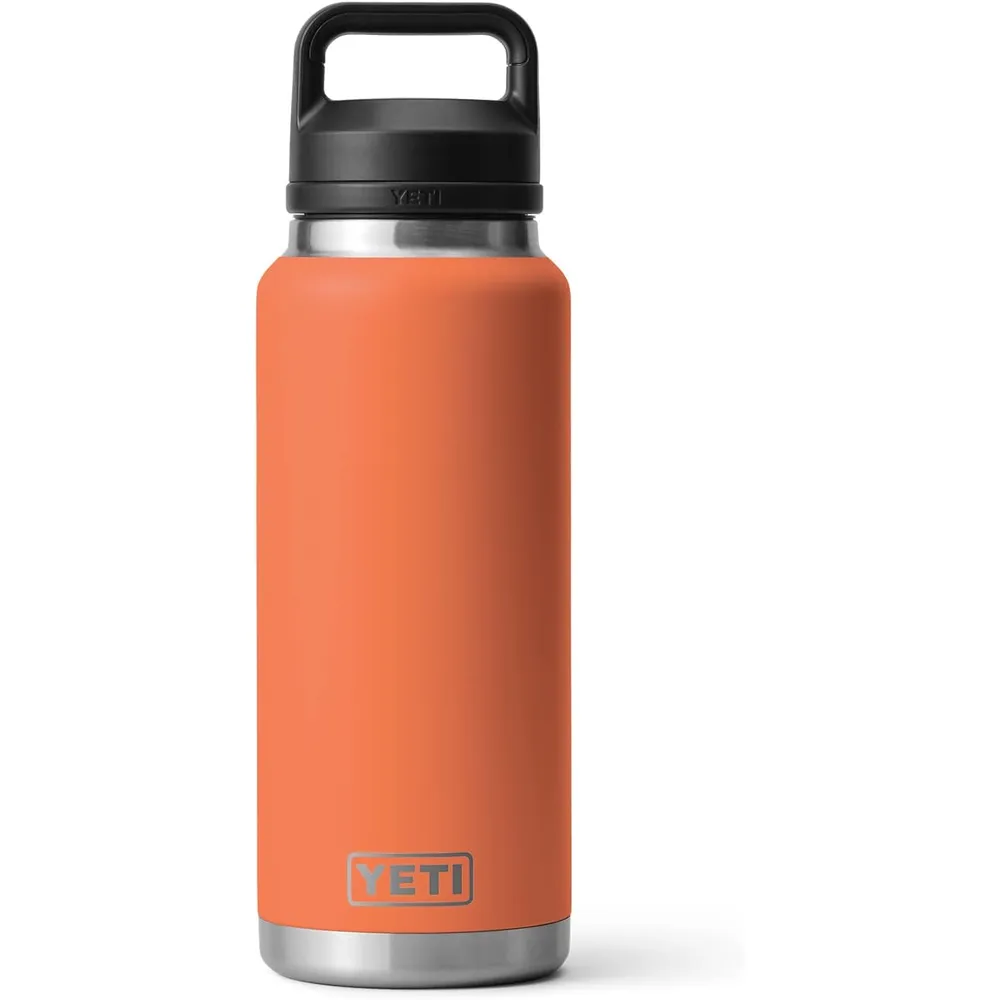 YETI Botella Rambler con Tapa para Sorbos de 36 oz | Naranja Arcilla
