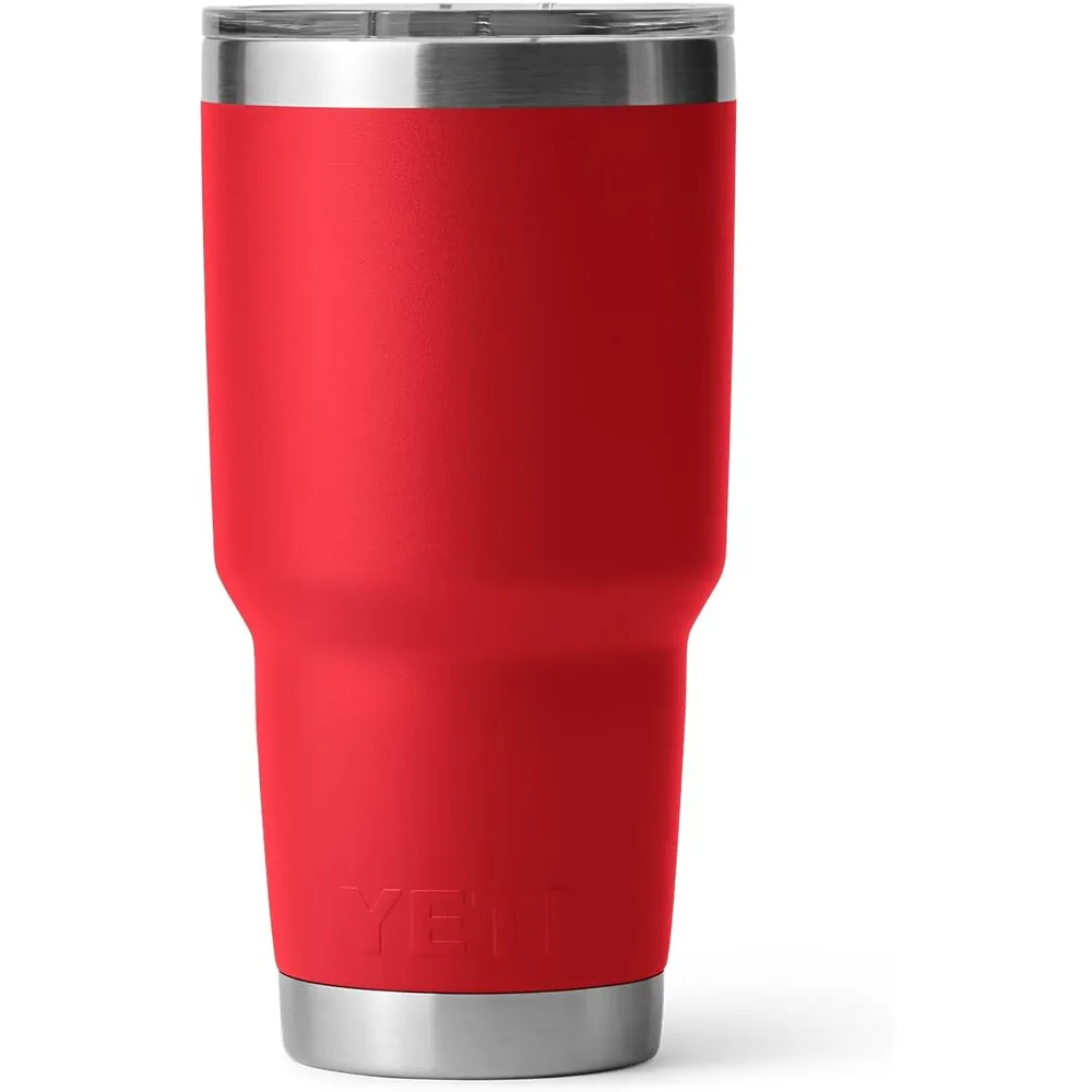 YETI Rambler Vaso de 30 oz de acero inoxidable y tapa MagSlider color rojo