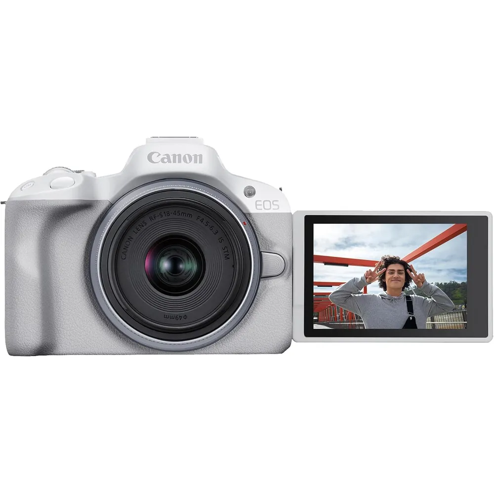 Canon cámara EOS R50 kit mirrorless | Plata