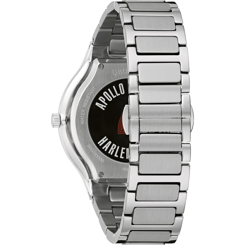 Bulova reloj Apollo Theater de edición especial cuarzo 3 agujas | Negro