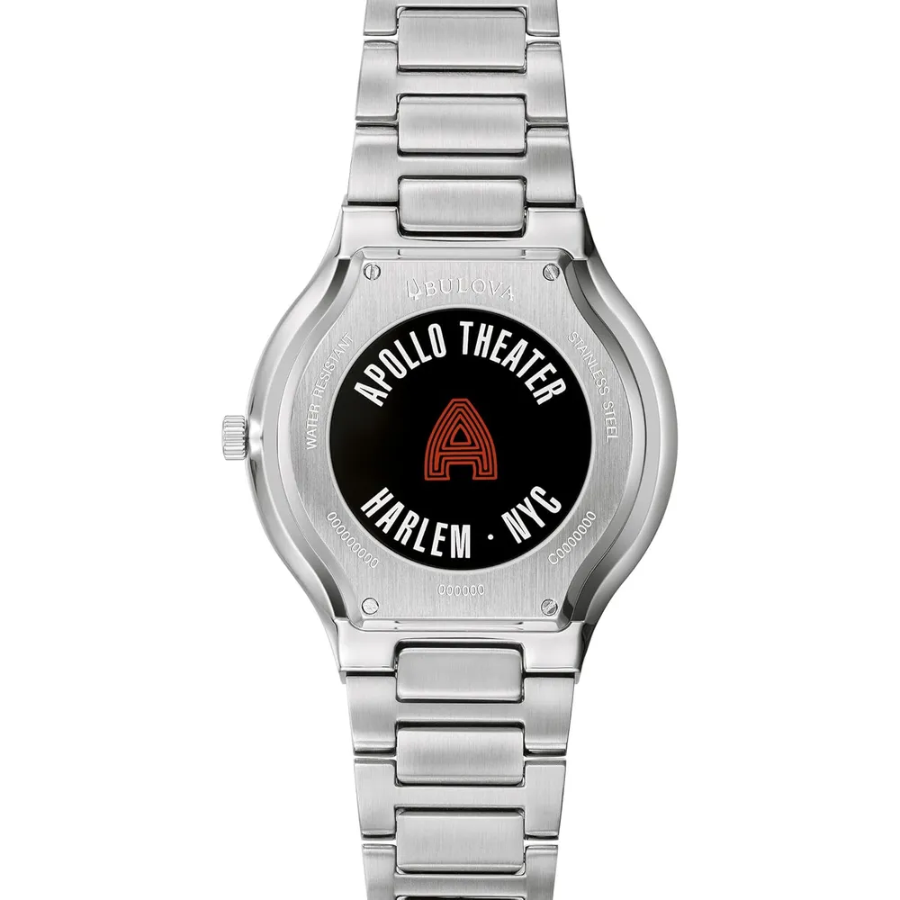 Bulova reloj Apollo Theater de edición especial cuarzo 3 agujas | Negro