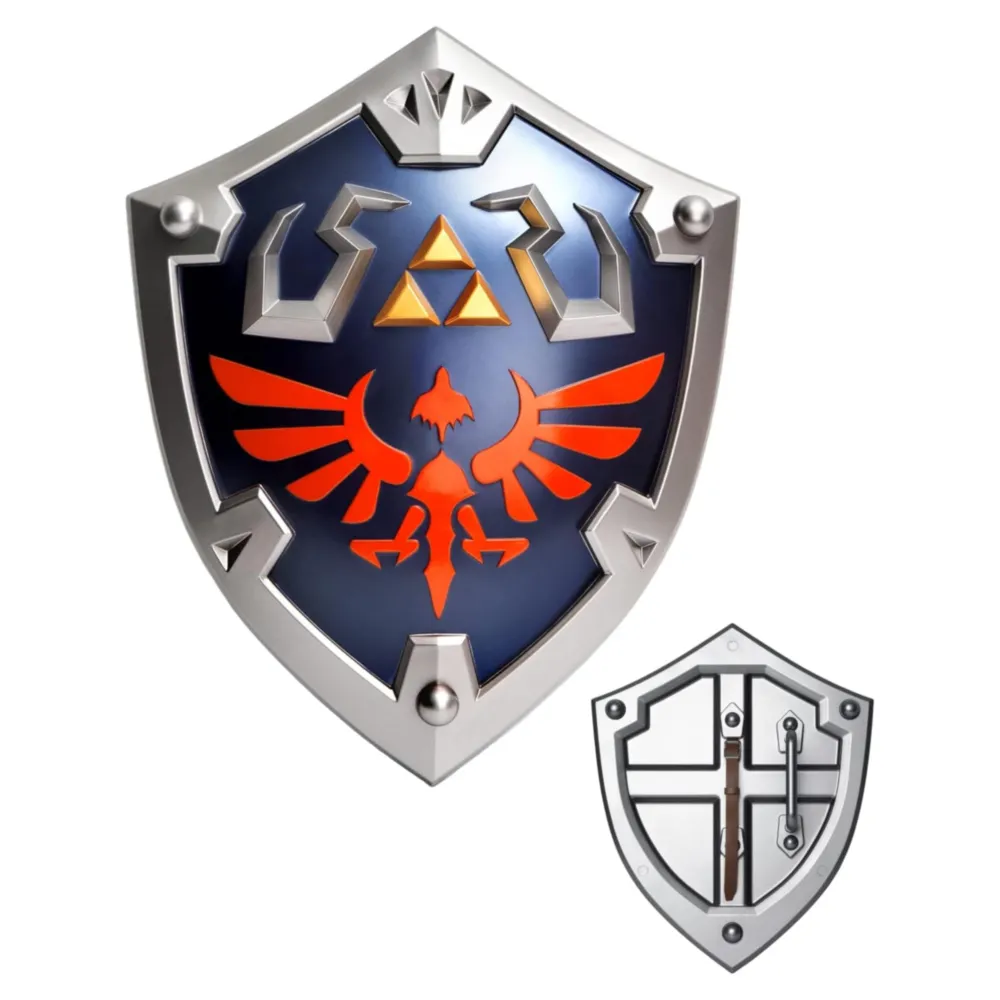Escudo de link zelda, hylian triforce tamaño completo 22" para disfraz