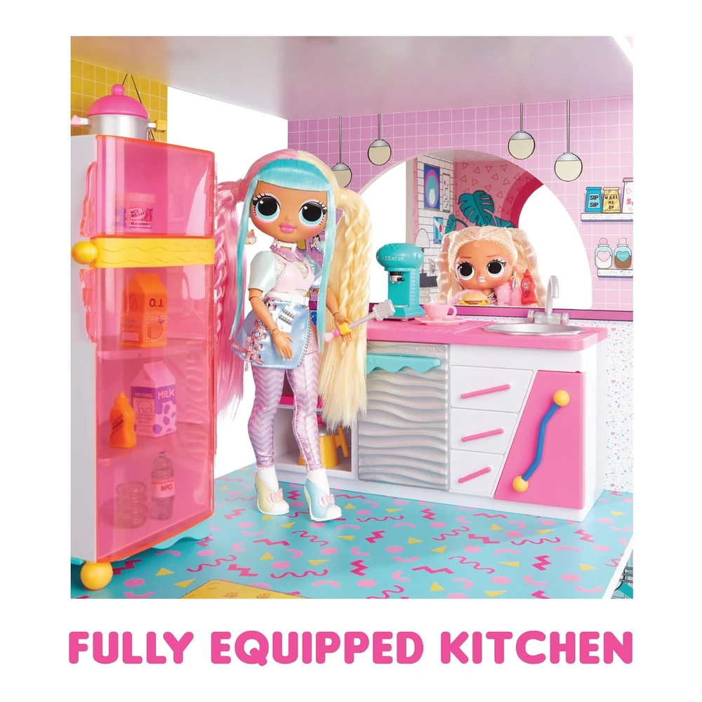 b0bv4zrr1h_4.webp L.O.L. Surprise Omg - Juego de Casa de Moda con Más de 85 Sorpresas y Hecho de Madera Real, Incluyendo Piscina, Tobogán En Espiral, Etc