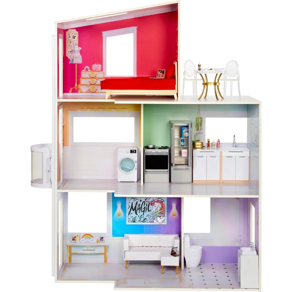 Rainbow High Townhouse casa de muñecas con ascensor