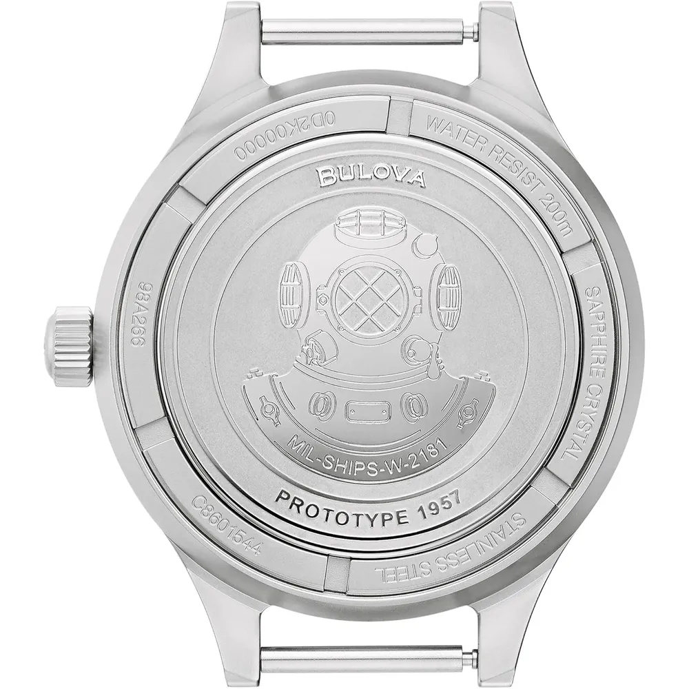 Bulova reloj serie Archive de hombre automático 3 agujas parada segundero | Gris