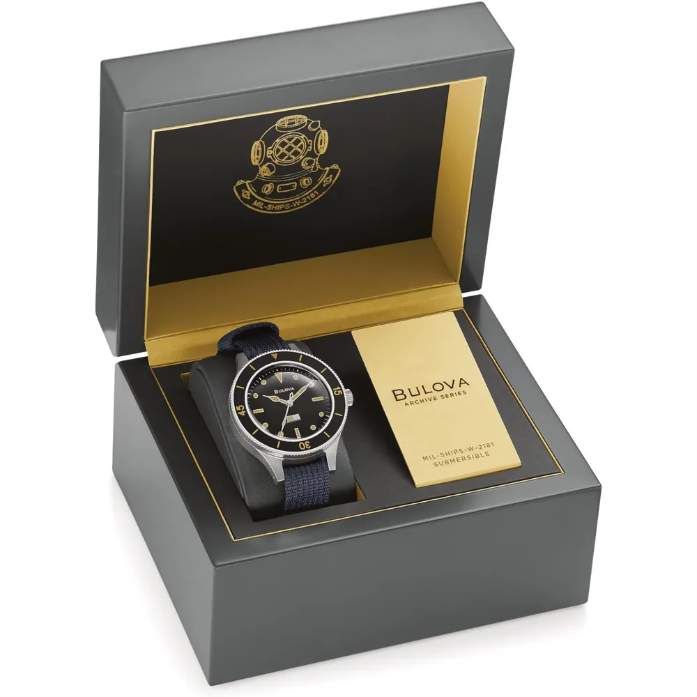 Bulova reloj serie Archive de hombre automático 3 agujas parada segundero | Gris