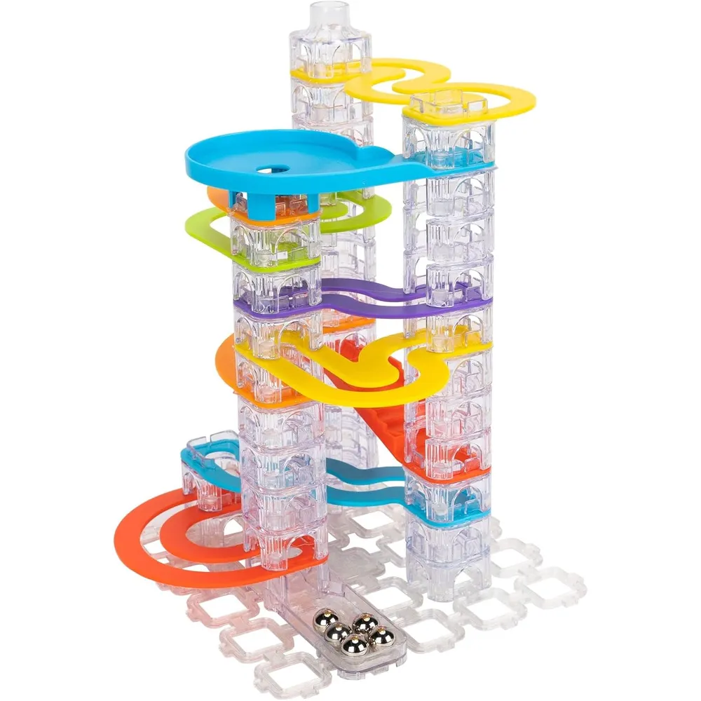 JUGUETE PISTA DE CANICAS CON CABALLETE 73 PIEZAS FAT BRAIN TOYS