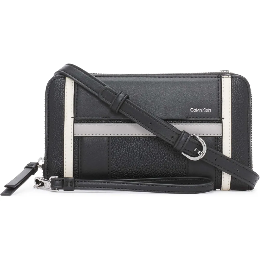 BILLETERA CALVIN KLEIN ORGANIZADORA CROSSBODY NEGRO MUJER