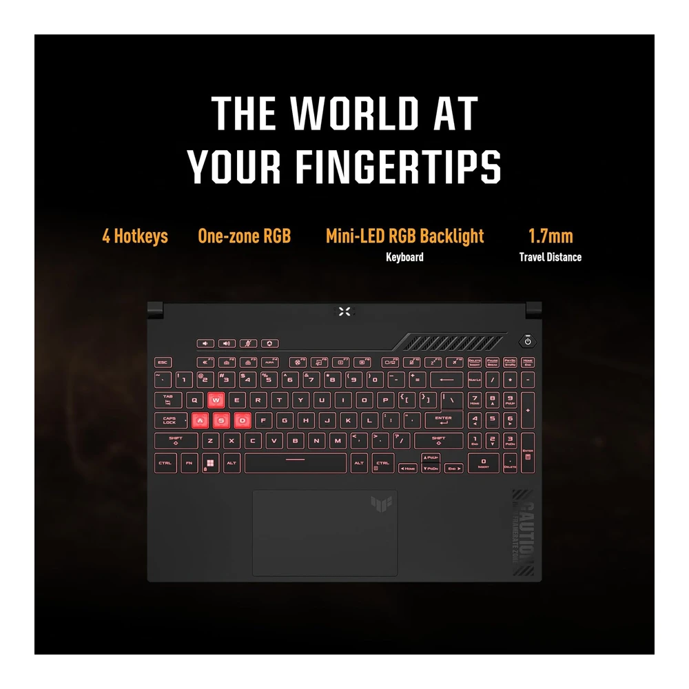 b0bwhdwfhr_4.webp Asus Laptop Gaming Tuf Gaming A15 (2023) 15.6” Fhd 144hz Geforce Rtx 4050 Amd Ryzen 7 7735hs 16gb Ddr5 1tb Pcie SSD Wi-Fi 6e-Gris | Negro