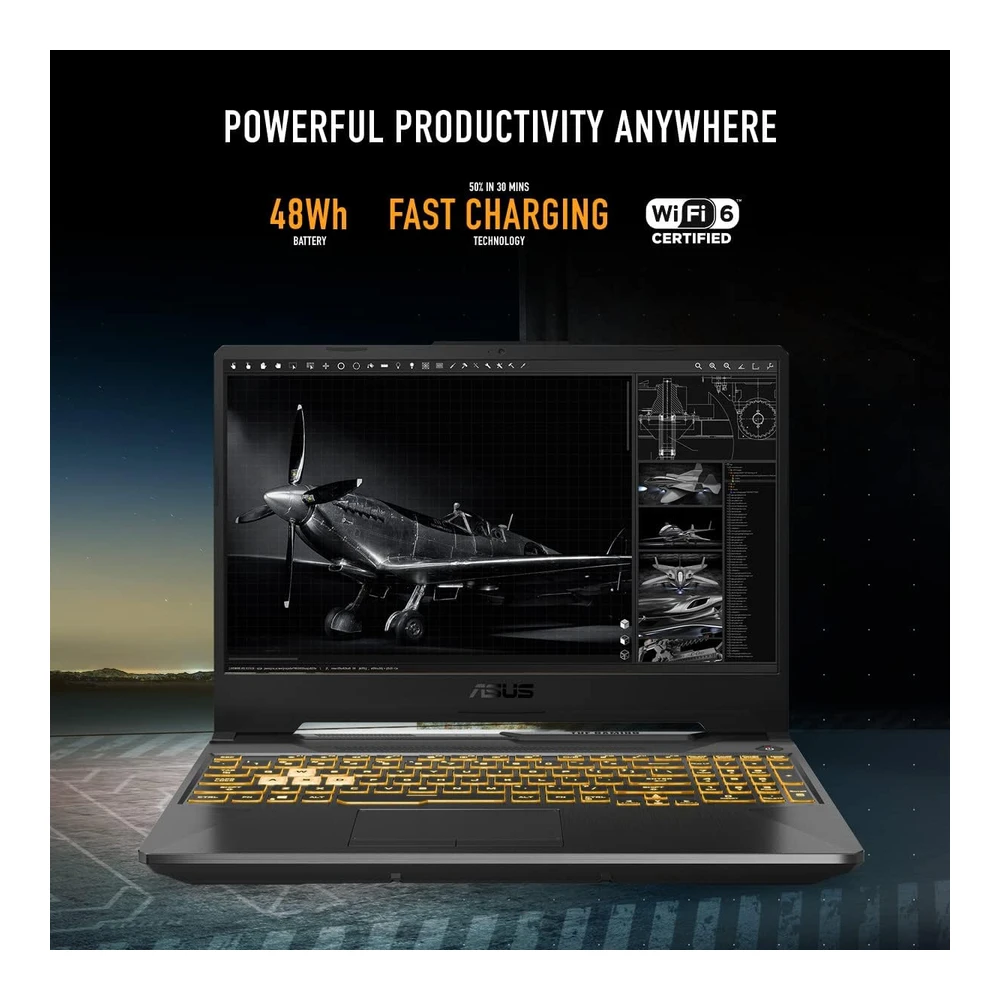 b0bwhjqmkh_2.webp LAPTOP GAMING TUF F15 15.6" FHD 144HZ I5-11400H GEFORCE RTX 2050 8GB DDR4 512GB SSD GEN 3 ASUS(TECLADO INGLÉS)