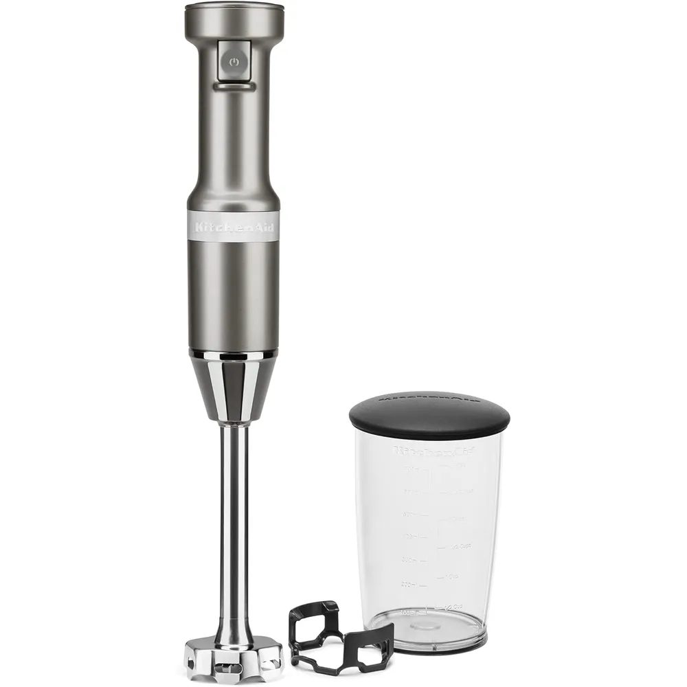 KITCHENAID KHBV53, BATIDORA DE MANO CON CABLE Y VELOCIDAD VARIABLE | PLATEADO