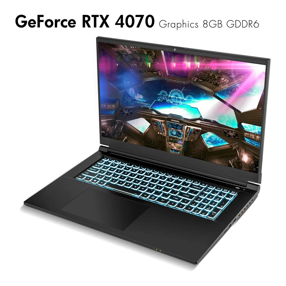 Sager 2023 Laptop Gaming Np7881e 17 3" Fhd 144hz 72% Ntsc Intel I9-13900hx Rtx 4070 8gb 32gb RAM 1tb SSD Tbt 4 | Negro