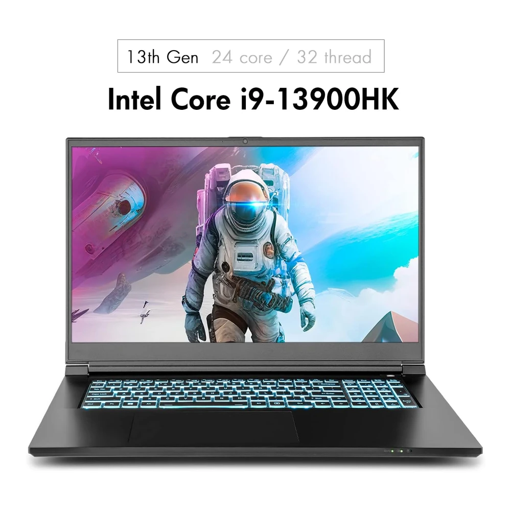 Sager 2023 Laptop Gaming Np7881e 17 3" Fhd 144hz 72% Ntsc Intel I9-13900hx Rtx 4070 8gb 32gb RAM 1tb SSD Tbt 4 | Negro
