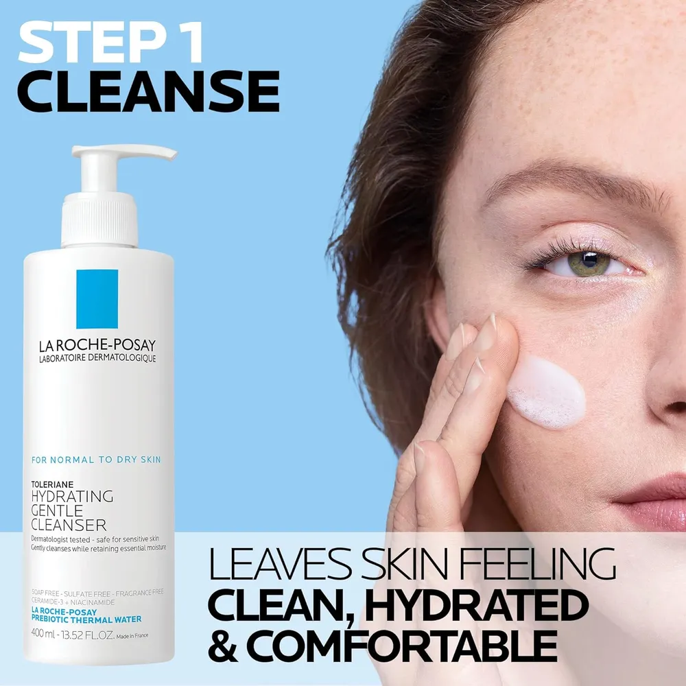 b0bx1z2vmw_1_webp.webp KIT LIMPIADOR FACIAL + CREMA FACIAL HIDRATANTE TOLERIANE DOUBLE REPAIR LA ROCHE-POSAY 13.5 OZ / 400 ML + 1.7 OZ / 50 ML
