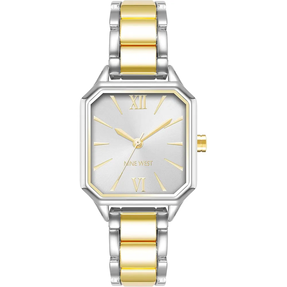 Nine West NW/2903SVSV reloj para dama | 27 mm - Plateado/Dorado