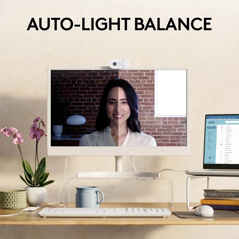 CÁMARA WEB BRIO 100 LOGITECH | OFF WHITE
